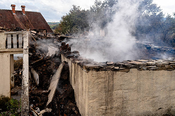 Professional Fire Damage Removal technician working in Westminster, TX